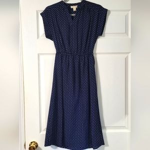 Monteau blue and white 50s style dress, size small